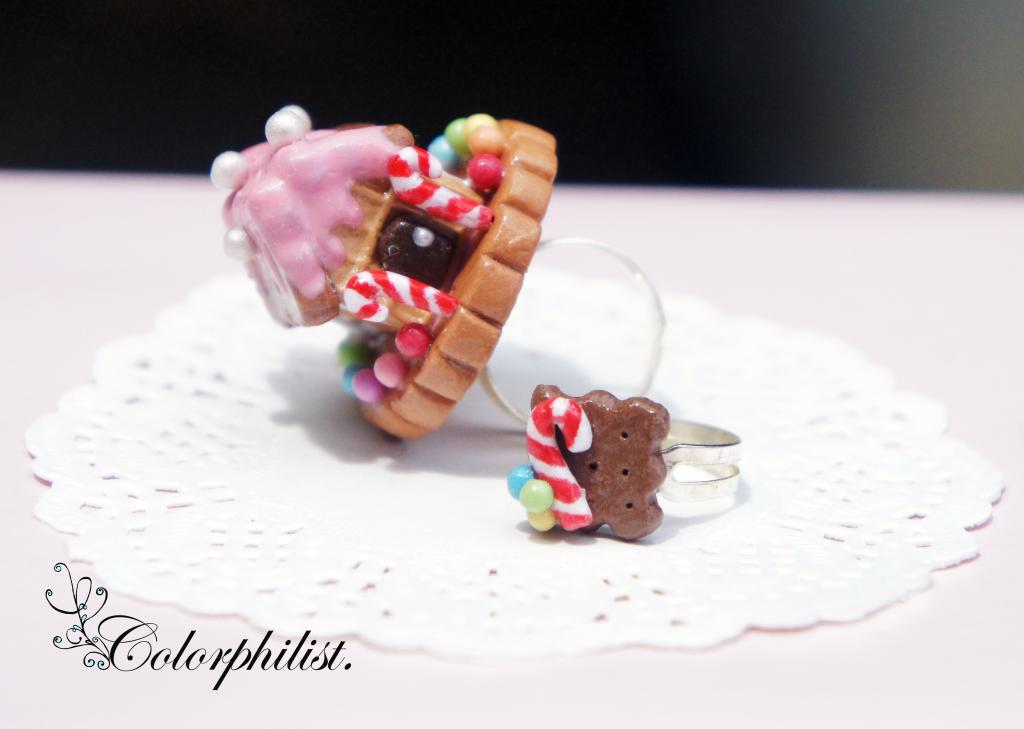 "Do You Still Remember Hansel & Gretel?" Candy House & Cookie Rings